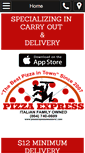 Mobile Screenshot of pizzaexpresswestend.com